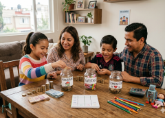 Educación financiera para niños en México: cómo enseñarles a ahorrar, gastar y decidir mejor su dinero